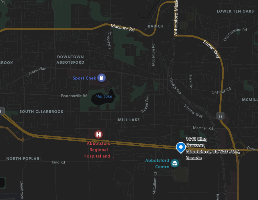 King Crossing Neighbourhood Map